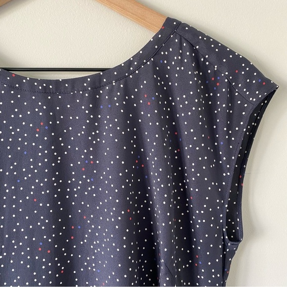 Tommy Hilfiger Red, White, And Blue Navy Dress Zipper Size Small Patriotic Midi - Picture 5 of 8